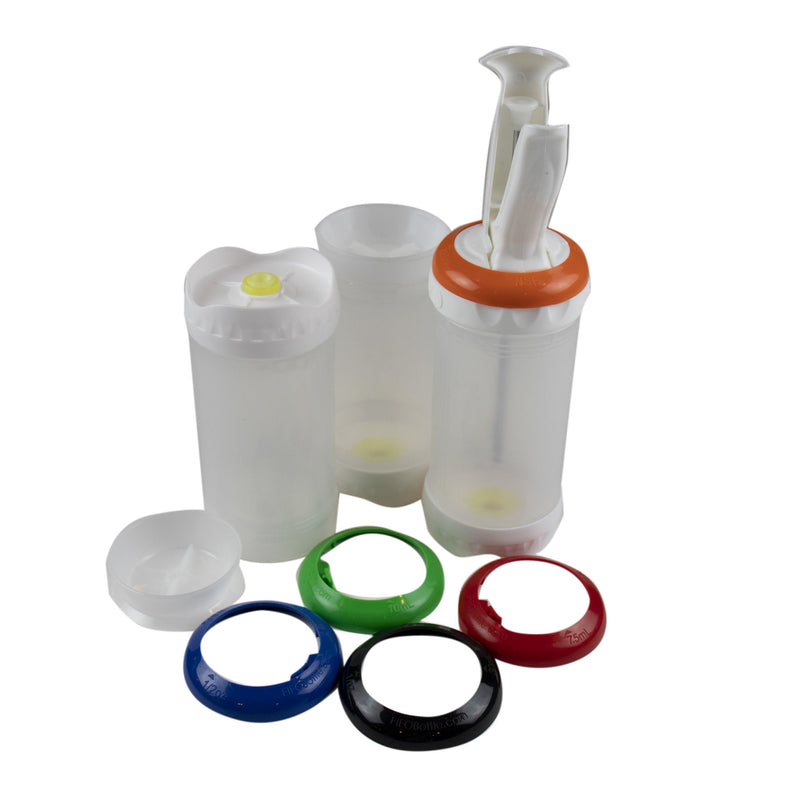 FIFO's portion control bottle kit, 16oz / 500ml 3 bottles, 1 handle, 2 caps.FB-PP16-3KIT