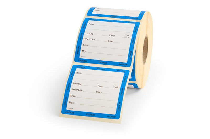 CS1100351 - Large Day of the Week Labels Monday to Sunday 51mm Square