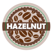 Hazelnut Milk Coffee Shop Barista Labels 20mm 1000 labels per rolls