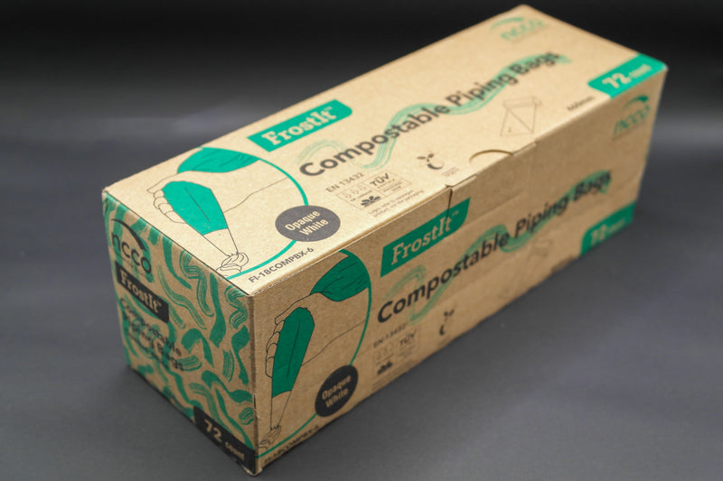 18" Compostable piping bags 72 bags per roll. (460mm) opaque bags