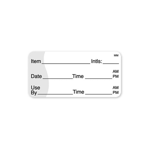 110117 - Item Date Use By 25mm x 51mm MM - Catering Safe