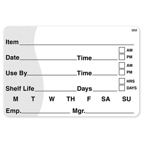 110342 - Item Date Use By 51mm x 76mm MM - Catering Safe