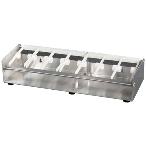 110805 - 7 Slot 64mm Metal Dispenser - Catering Safe