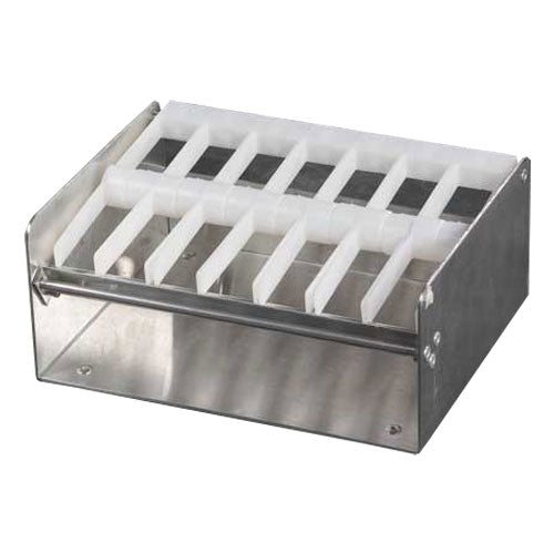 110806 - 7 Slot 19mm and 25mm Metal Dispenser - Catering Safe