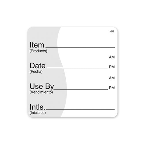 112475 - Item Date Use By 51mm x 51mm MM - Catering Safe