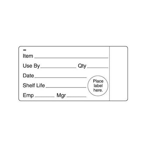 114750 - Use By Shelf Life DOT 51mm x 102mm MM - Catering Safe