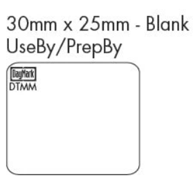 115739 - MoveMark Matt 85 Labels 30mm x 25mm Blank