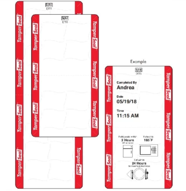 118675 - Tamper Evident Tamper Seal Matt85 Labels 56mm x 102mm