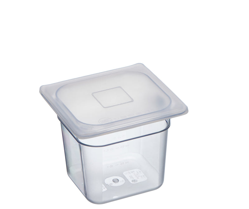 118628 - Flexsil lid  Gastronorm Silicone Clear lid 1/6 Sixth Pan